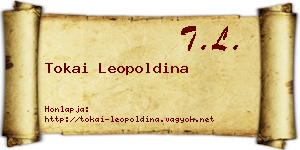 Tokai Leopoldina névjegykártya